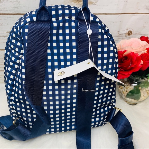 Ella Tory Burch nylon backpack Royal Navy blue main image 6